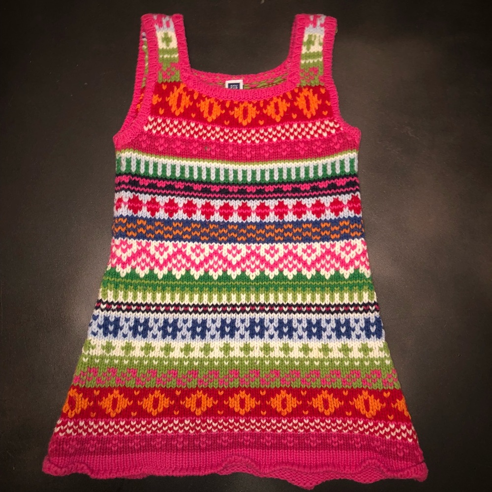 Baby Gap colorful Sweater Dress 18-24m